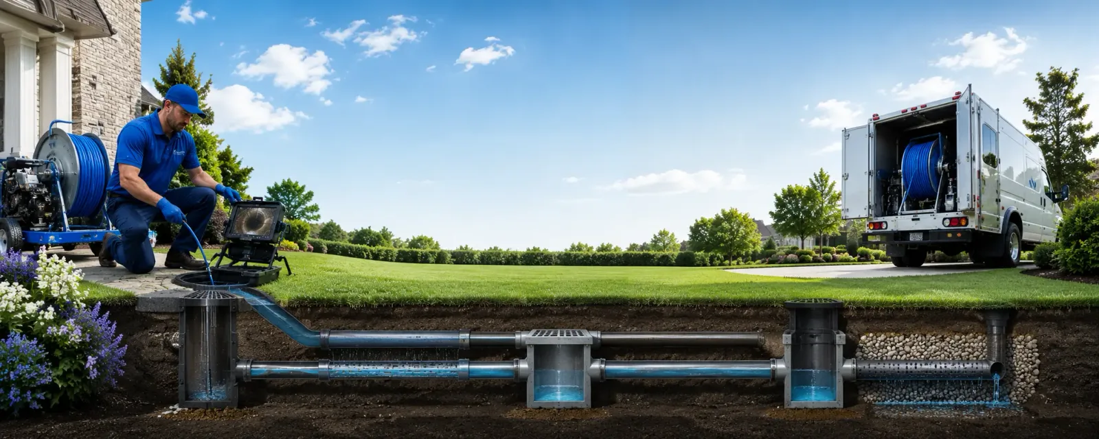 Outdoor drain cleaning information for Griswold, CT